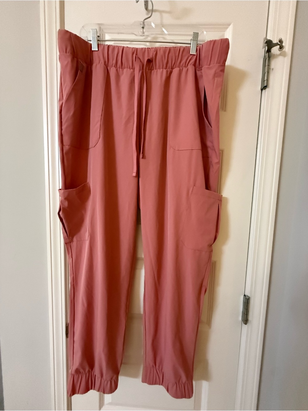 Hanes Comfort Fit Joggers Plus Size 2XL Dusty Rose Scrubs